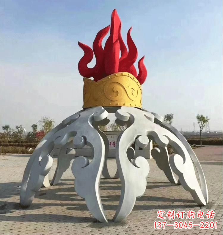 广西不锈钢拱门雕塑精致而又充满艺术气息