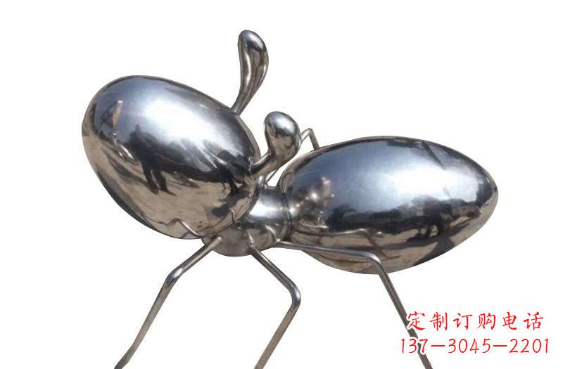 广西不锈钢抽象蚂蚁雕塑