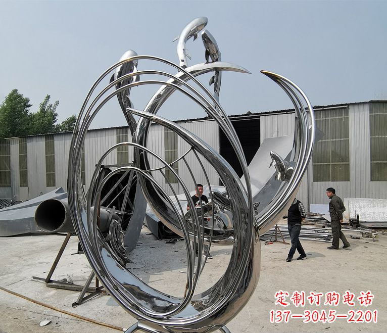 广西精美不锈钢跃龙门雕塑