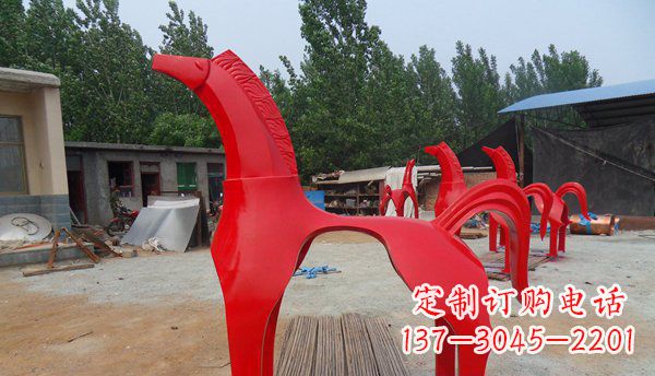 广西不锈钢马雕塑精致而经久
