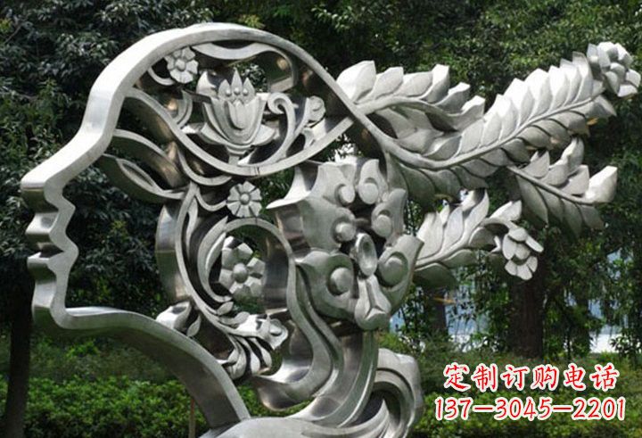 广西不锈钢美女雕塑一种流行的艺术形式