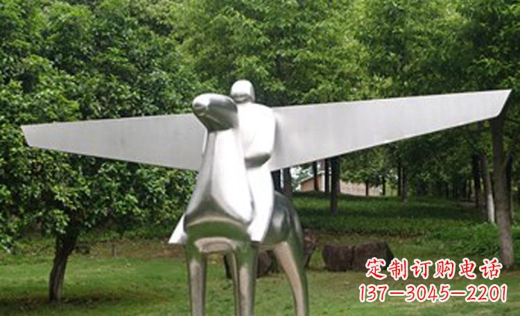 广西不锈钢马雕塑完美集结动感与现代美学