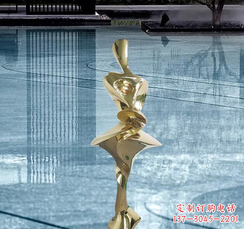 广西不锈钢材质的人体雕塑