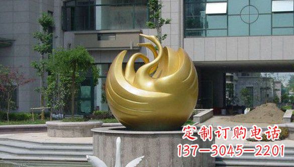广西不锈钢天鹅雕塑