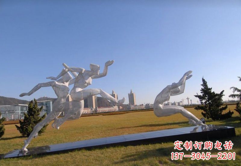 广西不锈钢运动员雕塑