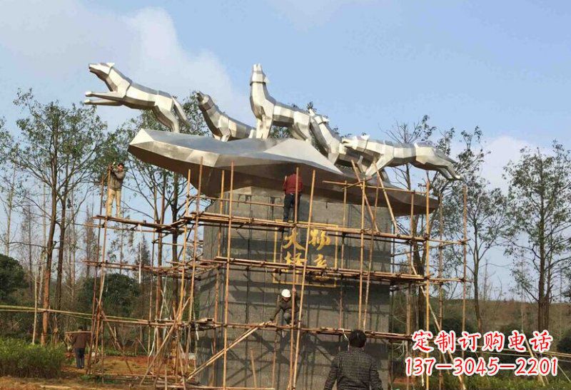 广西不锈钢动物雕塑