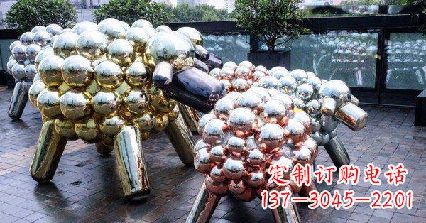广西不锈钢羊雕塑艺术与美感相结合