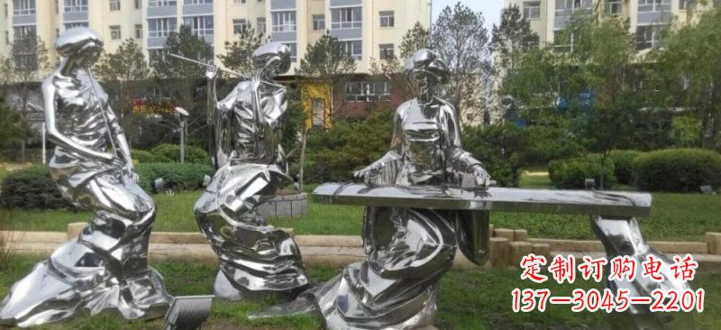 广西精致的不锈钢美女雕塑