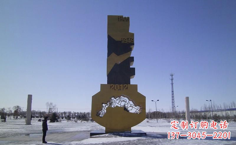 广西不锈钢抽象钥匙雕塑——精美装饰品