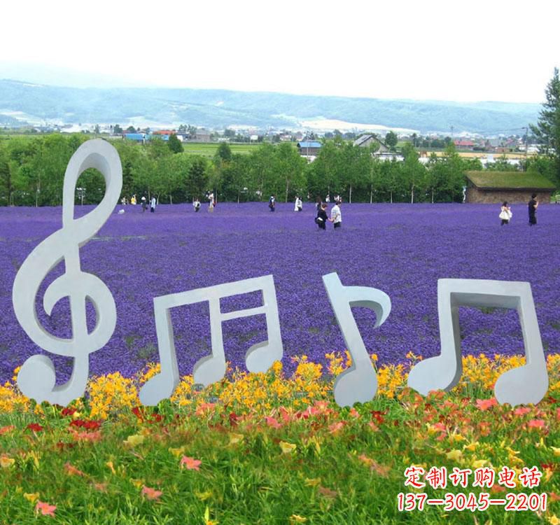 广西精美不锈钢音符雕塑