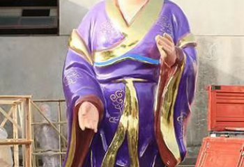 广西玻璃钢宗教庙宇彩绘八仙神像