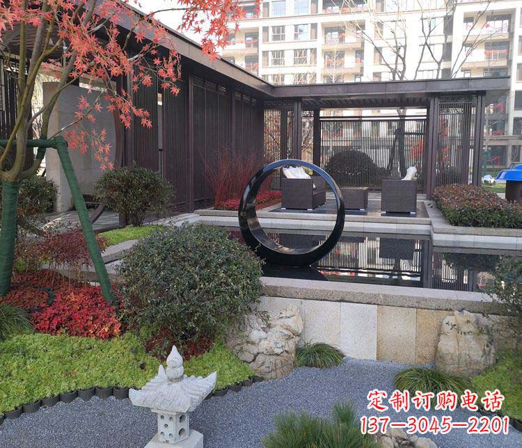 广西不锈钢圆环雕塑——精美绝伦