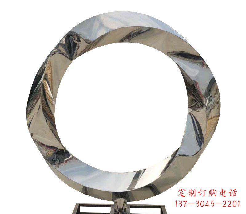 广西不锈钢圆环雕塑——精美而优雅