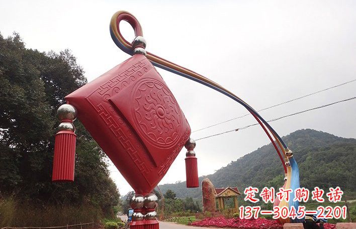 广西精美不锈钢拱门雕塑