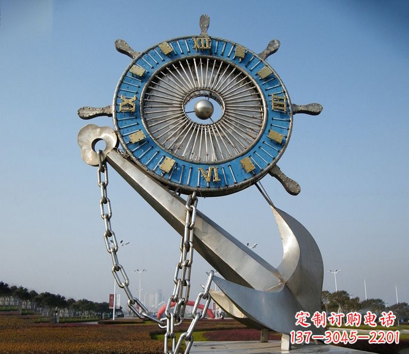 广西不锈钢船舵雕塑展现精湛工艺