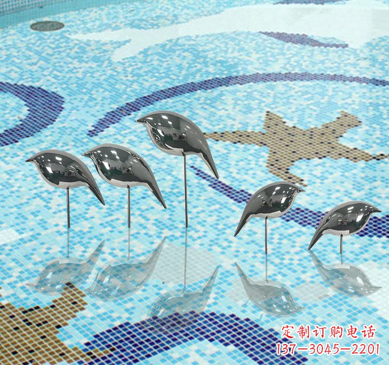 广西不锈钢创意鸽子雕塑展现精致美感