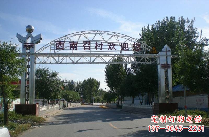 广西不锈钢牌坊雕塑传承传统文化