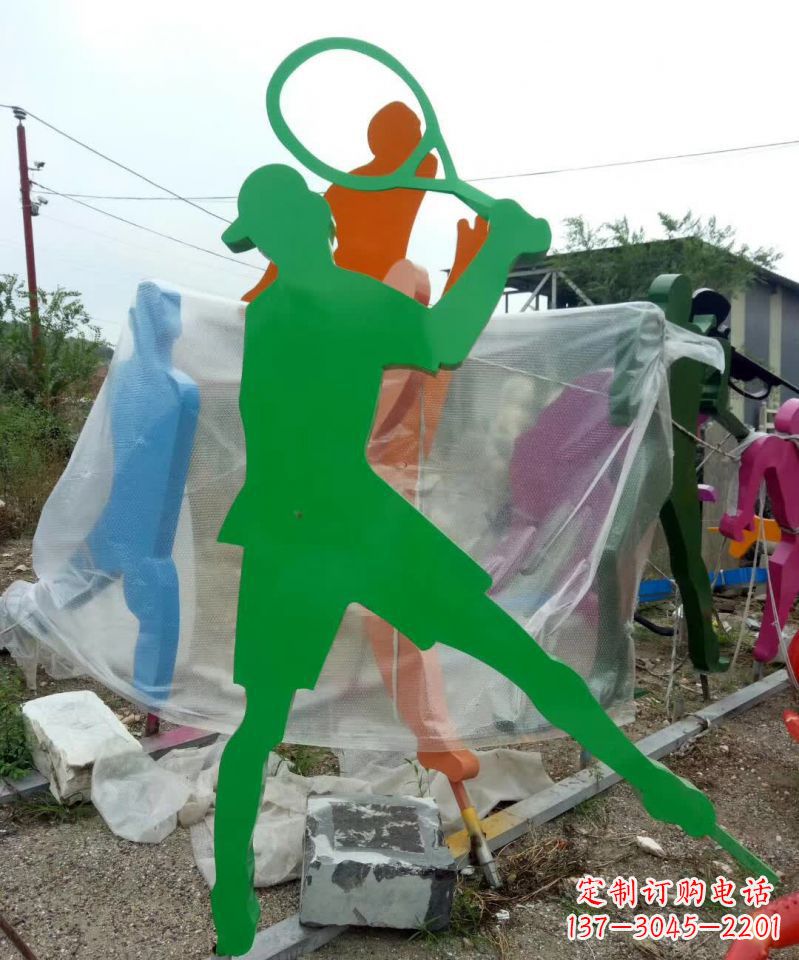广西羽毛球雕塑不锈钢的艺术精灵