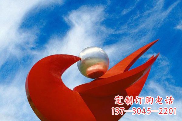 广西“和平鸽”用不锈钢大型雕塑抒发爱与和平
