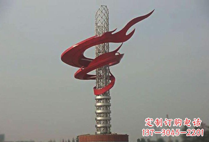 广西不锈钢大型火炬雕塑