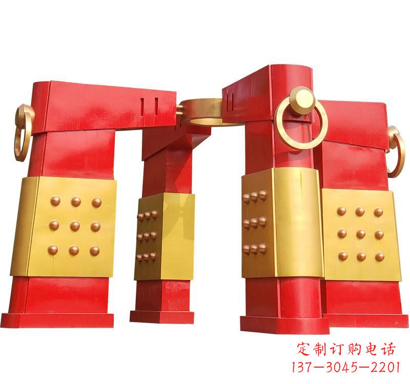广西不锈钢大型拱门雕塑——传承文化精髓