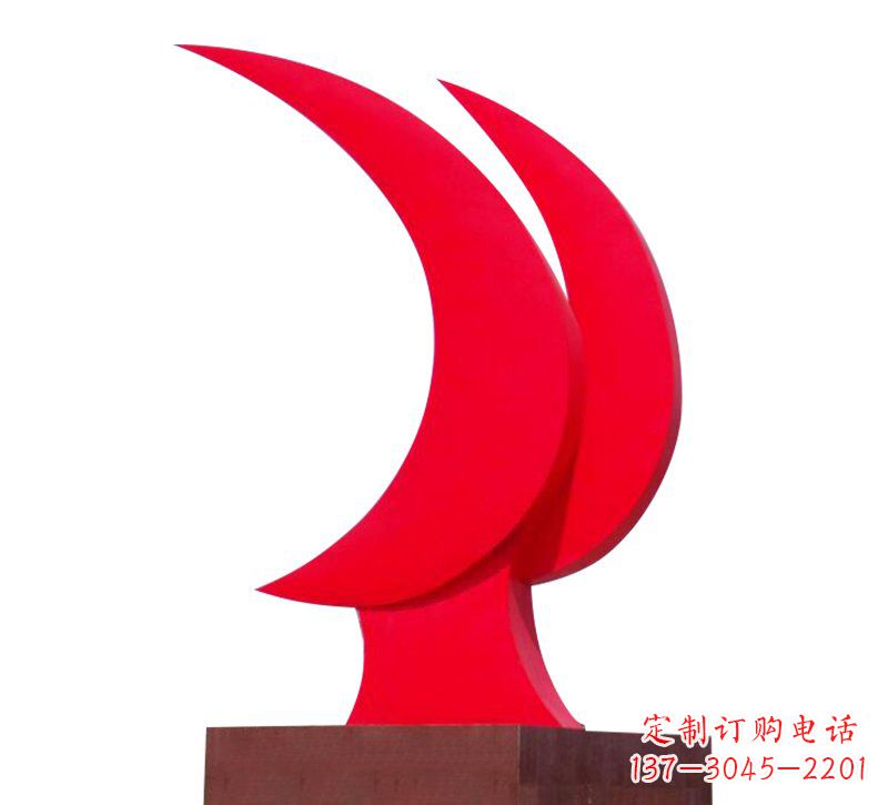 广西不锈钢党旗雕塑——传承中华文化精神