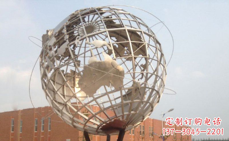 广西不锈钢地球雕塑——一件集美丽与坚固于一身的艺术品