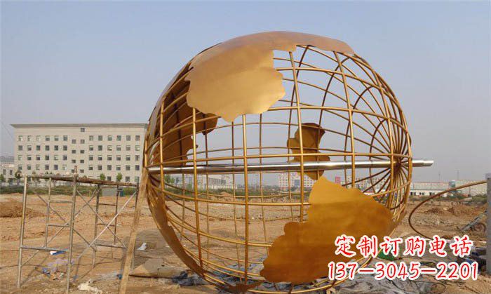 广西美丽的地球雕塑