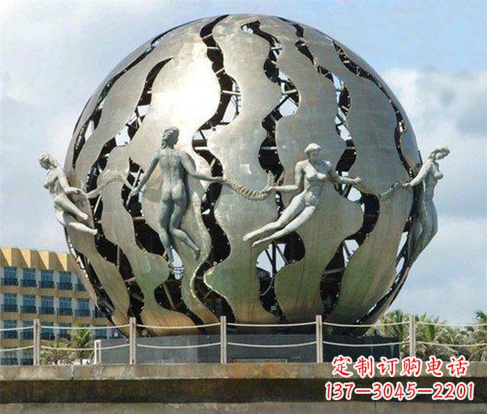 广西不锈钢地球雕塑一座精致而又充满着力量的艺术作品