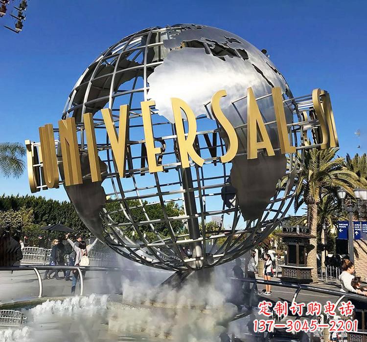 广西不锈钢地球仪雕塑——精致的地球礼物