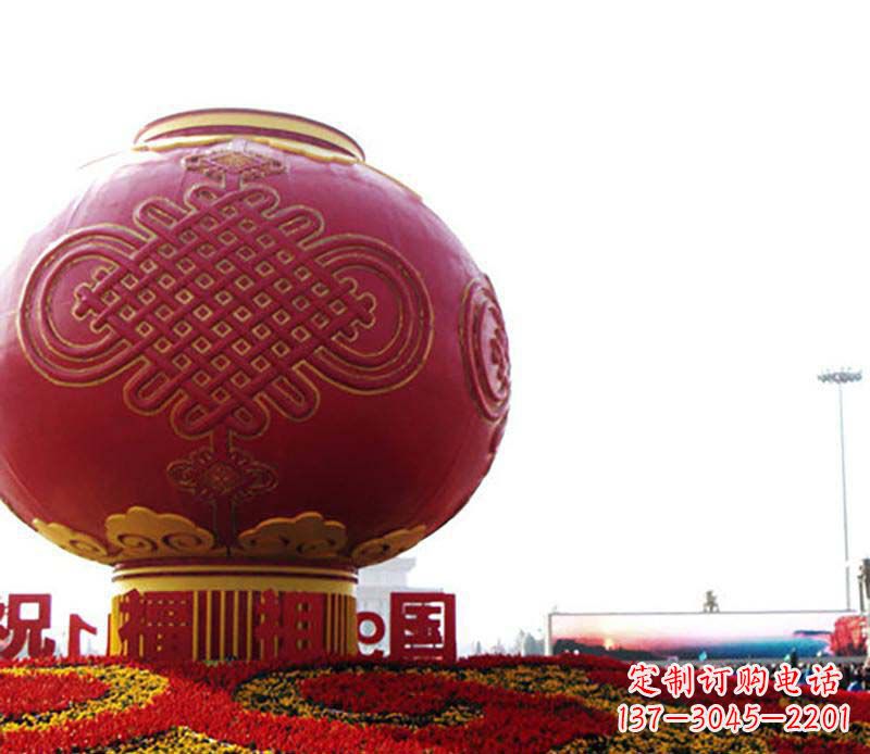 广西不锈钢灯笼雕塑精致与美感的完美结合