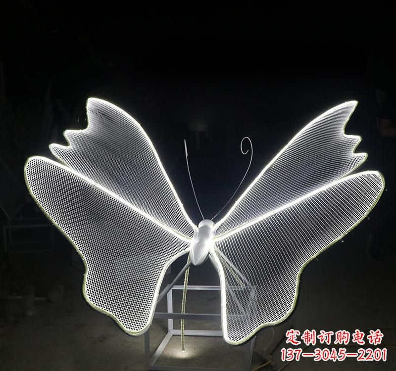 广西不锈钢灯饰蝴蝶雕塑