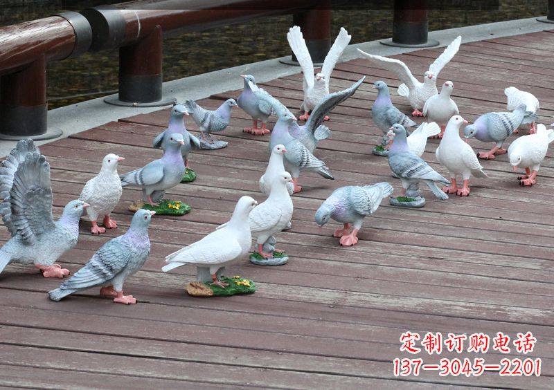 广西精致的不锈钢鸽子雕塑