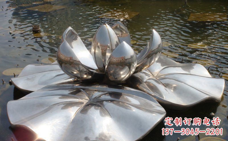 广西不锈钢锻造莲花雕塑