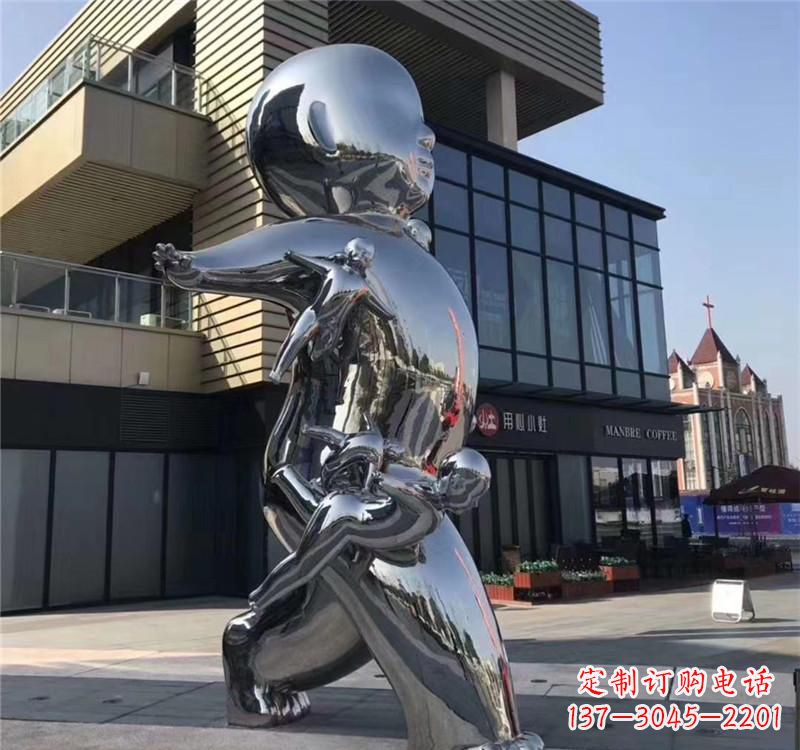 广西不锈钢儿童雕塑精致的艺术之作