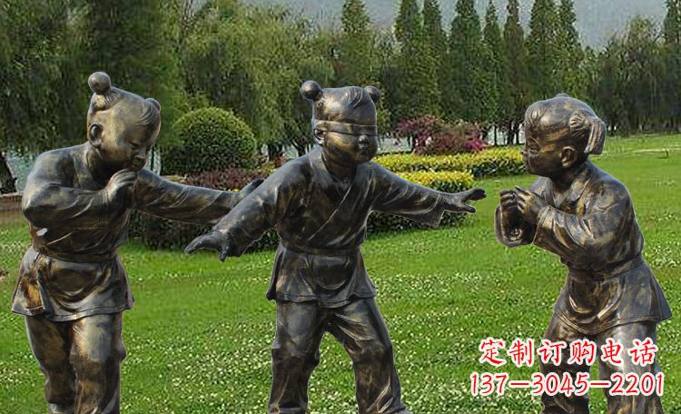 广西儿童的心灵世界——不锈钢儿童雕塑