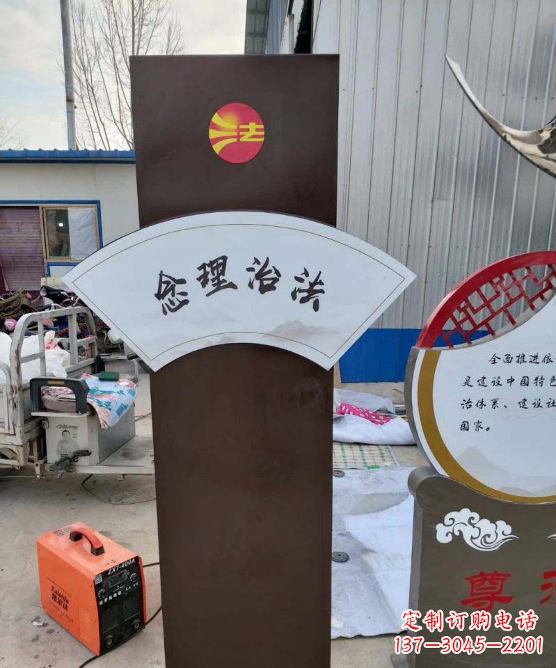 广西不锈钢标牌雕塑美丽耐用的艺术品