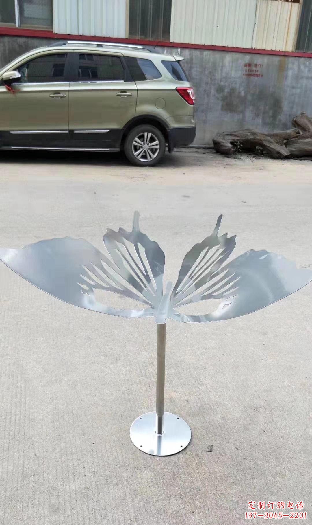广西绚丽精美的不锈钢蝴蝶雕塑