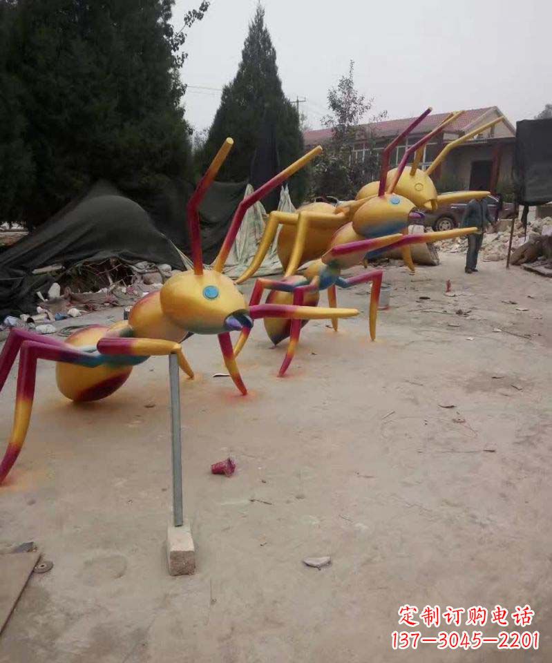 广西精美的不锈钢蚂蚁雕塑