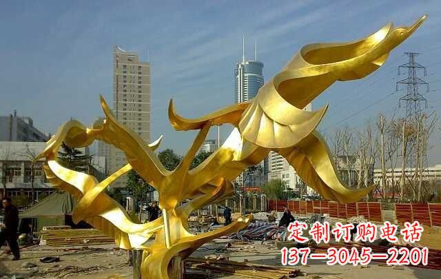 广西不锈钢飞翔的天鹅雕塑