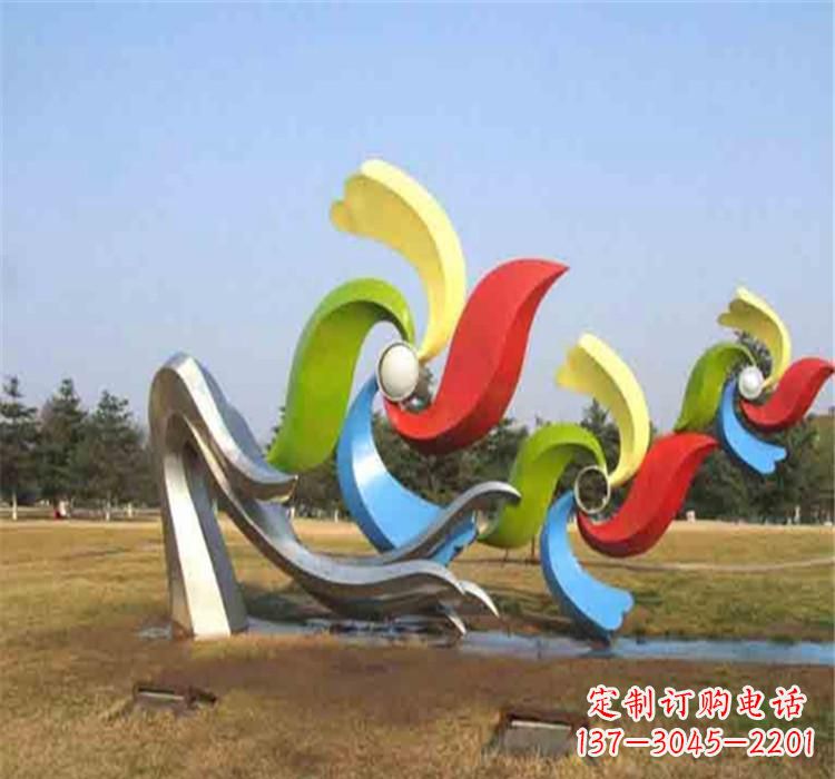 广西不锈钢风车雕塑绚丽多彩的艺术精品
