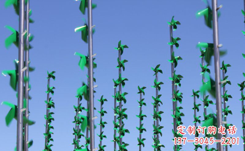 广西不锈钢风车雕塑灵动而又精致