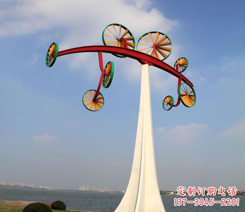 广西不锈钢风车雕塑艺术美学的完美结合