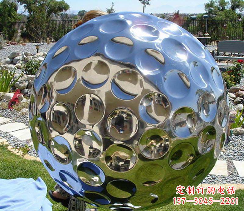 广西精致的不锈钢高尔夫雕塑