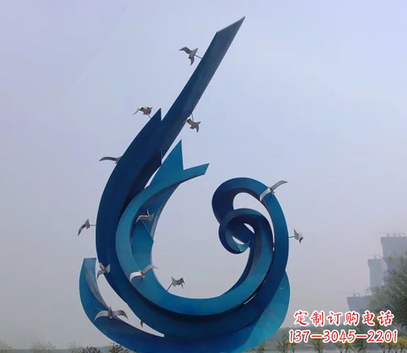 广西不锈钢鸽子雕塑雕刻着永恒与美丽
