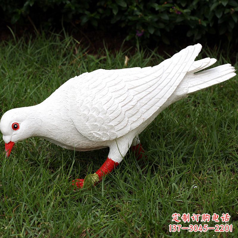 广西精致的不锈钢鸽子雕塑