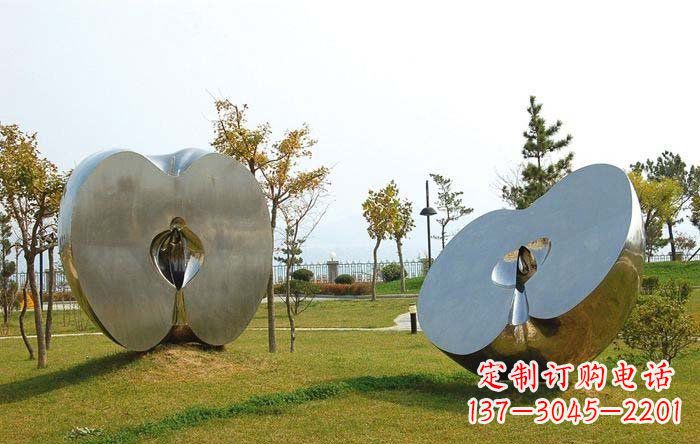 广西不锈钢苹果雕塑——珍贵的艺术瑰宝