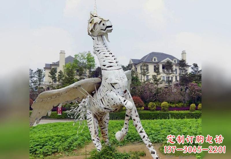 广西不锈钢独角兽雕塑