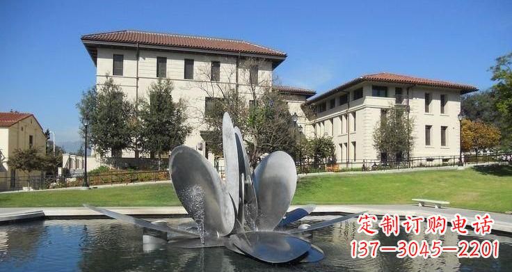 广西不锈钢喷泉雕塑——美的象征