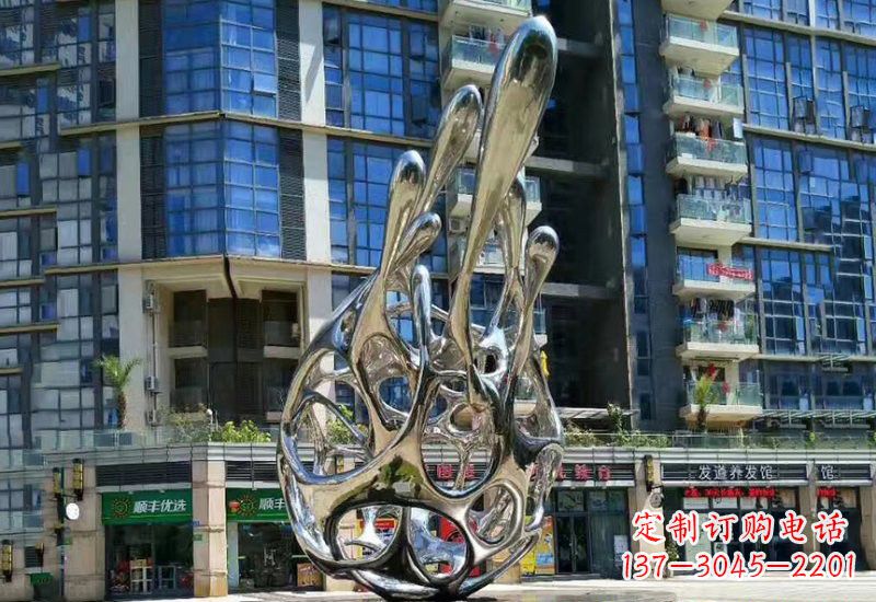 广西不锈钢龙雕塑——象征着力量与灵气